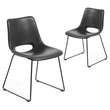 Masie PU Leather Dining Chairs (Set of 2)