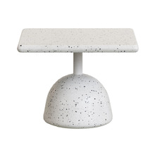 White Ferdin Terrazzo Outdoor Coffee Table