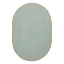 Green Fausto Flat-Woven Oval Indoor/Outdoor Rug