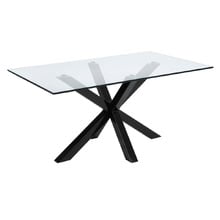 Laurent Tempered Glass Dining Table