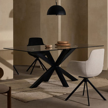 Clear Weiss Glass Dining Table