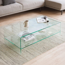Roscoe Rectangular Glass Coffee Table