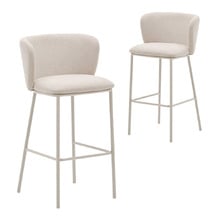 Elodie Chenille Bar Stools (Set of 2)
