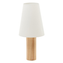 Lillian Rubberwood Floor Lamp