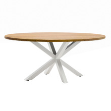 200cm Argo Oval Acacia Wood Dining Table