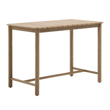 Soren Rectangular Acacia Wood Outdoor Bar Table