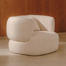 Cream Penelope Boucle Armchair