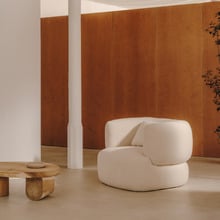 Cream Penelope Boucle Armchair