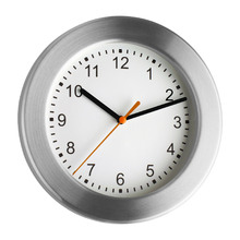 Brushed Aluminium Wall Clock