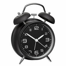 15.9cm Black Etu Electronic Bell Alarm Clock