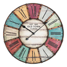 57cm Multi-Coloured Old Town Clocks Wall Clock