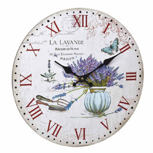 33.7cm La Lavande Vintage Wall Clock