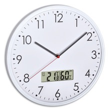 Wall Clock with Digital Thermometer & Hygrometer
