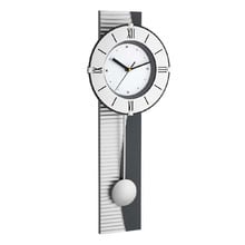58.2cm Silver Bangun Pendulum Wall Clock