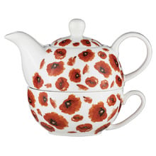 Red Poppies 280ml Tea for One Set
