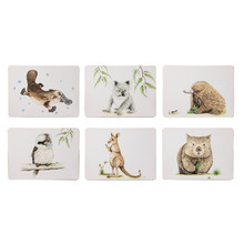 6 Piece Kids' Bush Buddies Placemat Set