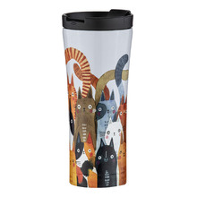 Quirky Cats 500ml Stainless Steel Travel Mug