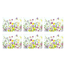 Pressed Flowers Placemats (Set of 6)