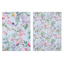 2 Piece Romantic Garden Cotton Kitchen Towel Set