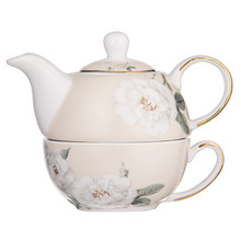 Cream Elegant Rose 400ml Tea for One