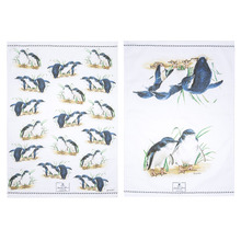 2 Piece Australian Birds Penguin Kitchen Towel Set