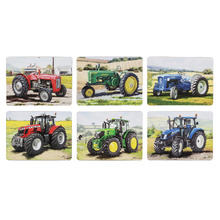 6 Piece Tractors Then & Now Placemat Set