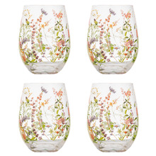 Wildflowers 570ml Crystal Tumblers (Set of 4)