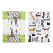 2 Piece Puppers Canine Capers Kitchen Towel Set