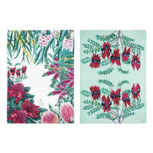 2 Piece Stuart Desert Pea Native Flora Kitchen Towel Set