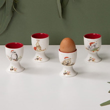 4 Piece Bush Buddies Christmas Egg Cup Set