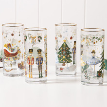 4 Piece Christmas Wonderland 380ml Highball Glass Set