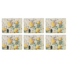 Golden Banksia Rectangular Placemats (Set of 6)