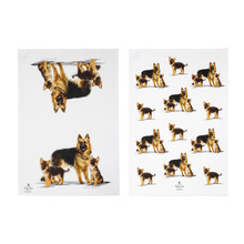 2 Piece German Shepherd Puppy Love Kitchen Towel Set