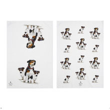 2 Piece Jack Russell Puppy Love Jack Kitchen Towel Set