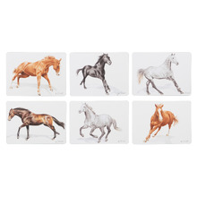 6 Piece Horses by Charlotte Placemat Set