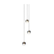 Bocci 14.5 Replica Iron and Crystal Pendant Light