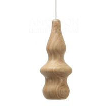 Fermetti Bulb D Replica Wooden Pendant Light