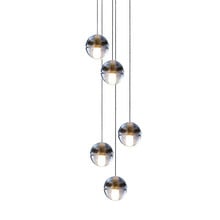 Bocci 14.5 Replica Iron and Crystal Pendant Light