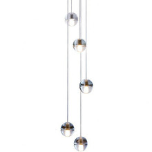 Bocci 14.5 Replica Iron and Crystal Pendant Light
