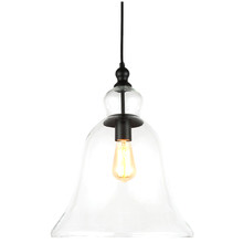 Rustic Iron & Glass Pendant Light