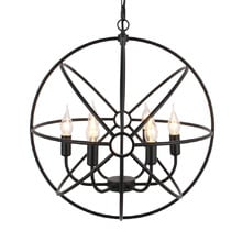 Foucault's Orb Replica Iron Chandelier