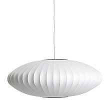 George Nelson Replica White Steel Saucer Pendant Light