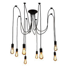 Thomas Edison Replica 8 Light Glass Pendant