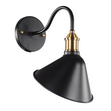 Boujey Black Iron Angled Wall Sconce