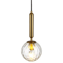 Clear & Brass Omo Pendant Light