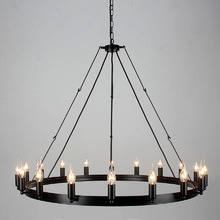 Camino 18 Light Iron Chandelier