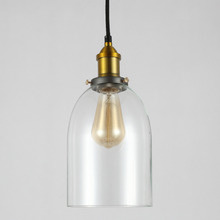 Clear Cloche Filament Pendant Light