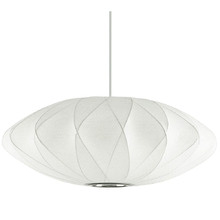 George Nelson Criss Cross Replica Steel Saucer Pendant Light