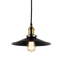 Aged Steel Filament Pendant Light