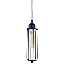 Black Harvey Caged Pendant Light
